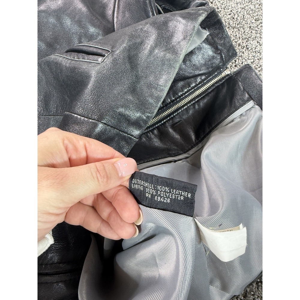 Wilson's Leather Pelle Studio Bomber Jacket Women's Size Small Black - Picture 4 of 8